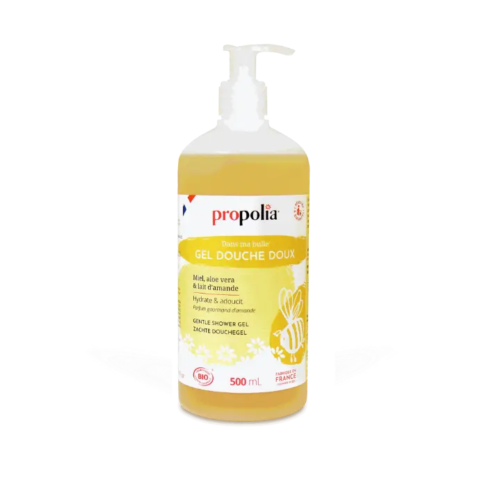 PROP GEL DOUCHE DOUX  Miel Aloé vera Lait d'Amandes FORMAT ECO
