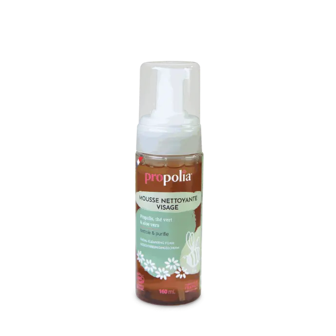 PROP MOUSSE NETTOYANTE VISAGE Propolis Thé vert & Aloe Vera 160 ml