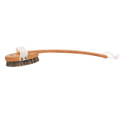 Brosse de bain luxe WELLFIT DURE Hêtre, Crin et Fibres
