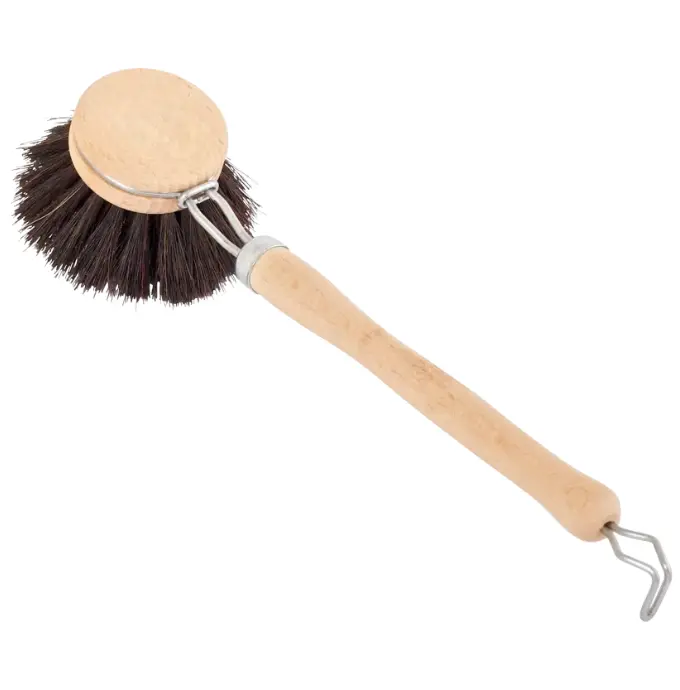 Brosse à vaisselle DOUCE hêtre, crin NOIR, 4cm