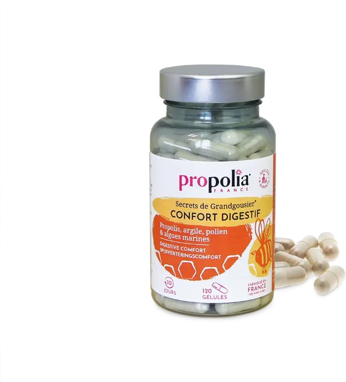 PROP CONFORT DIGESTIF - Gélules - Propolis Argile Pollen & Algues Marines 