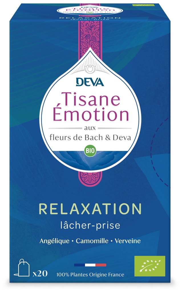 DEVA TISANE ÉMOTION BIO RELAXATION LACHER PRISE