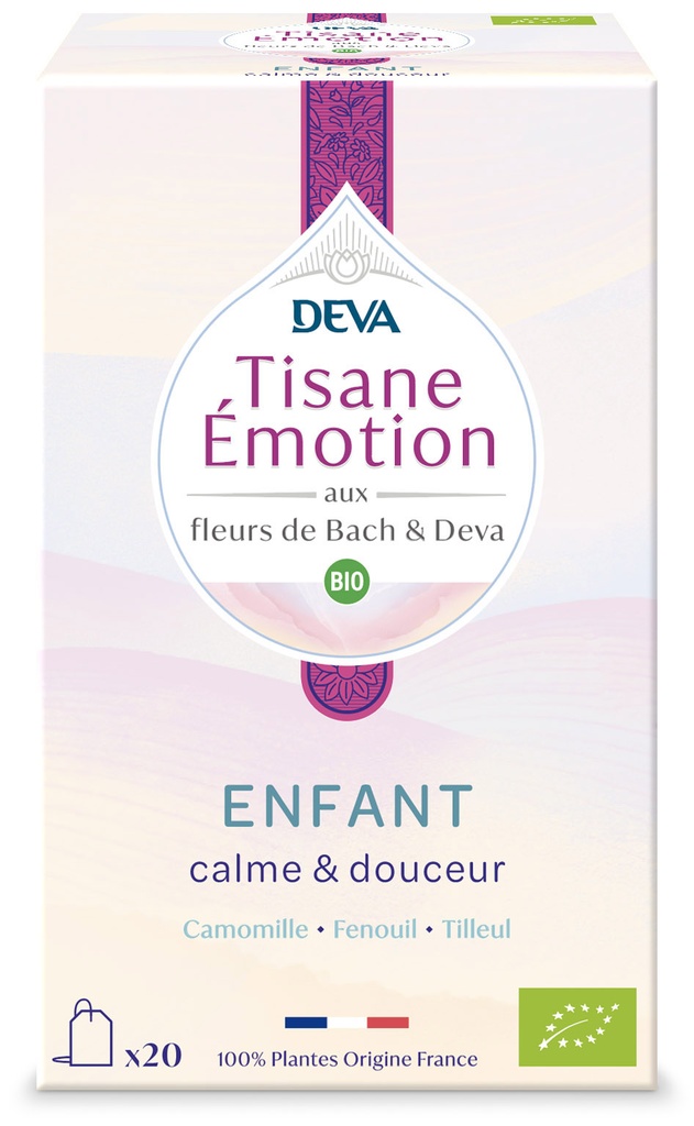 DEVA TISANE ÉMOTION BIO ENFANT Calme & Douceur 