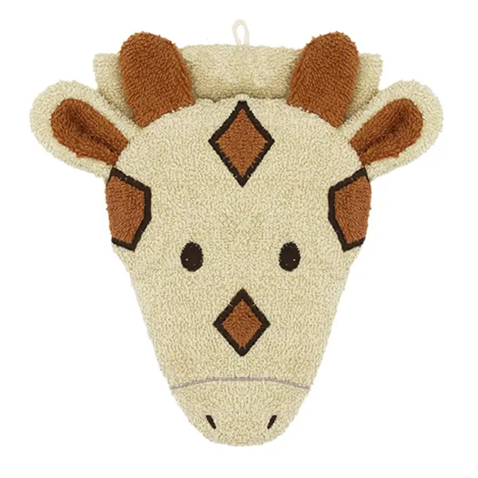 GANT DE TOILETTE POUR ENFANT GIRAFE - Gisèle