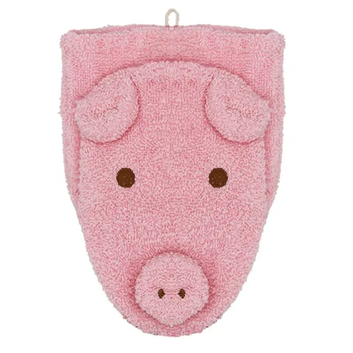 GANT DE TOILETTE POUR ENFANT COCHON - Sophie