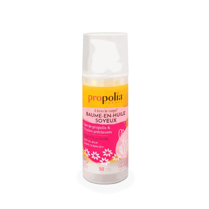 PROP BAUME EN HUILE SOYEUX CORPS Cire de propolis & 5 huiles précieuses