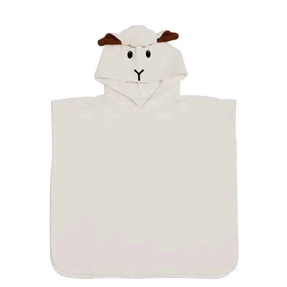 Badcape voor Kinderen- SCHAAP 2-6 jaar
