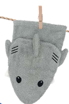 GANT DE TOILETTE POUR ENFANT REQUIN - Hermine