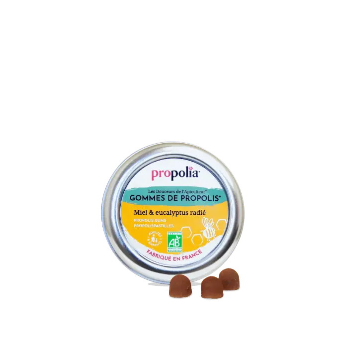 PROP GOMMES PROPOLIS Miel & Eucalyptus radié BIO