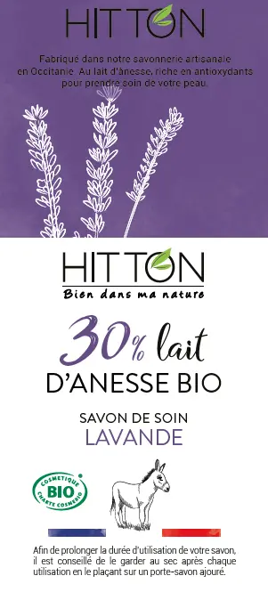 Savon 30% Lait d'ânesse  - Lavande