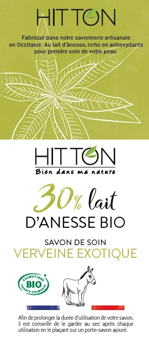Savon 30% Lait d'ânesse - Verveine Exotique