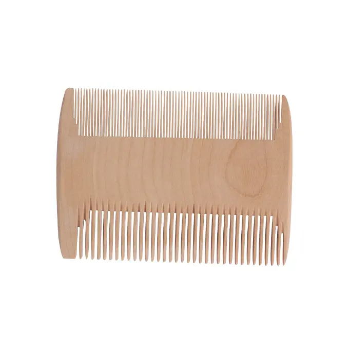 PEIGNE ANTI-POUX Double Face Fin-très fin 8x6cm en bois