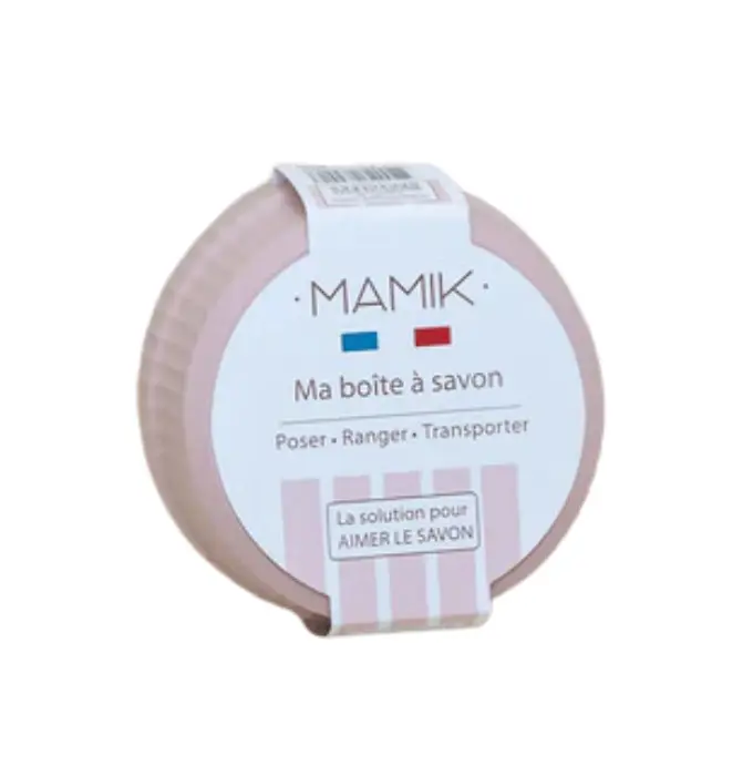 BOITE A SAVON Minimaliste RONDE Rose