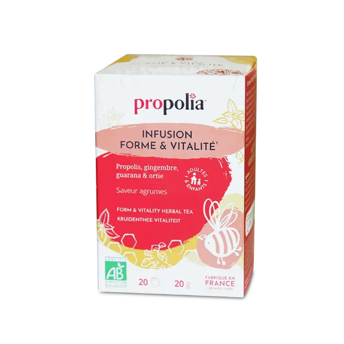 PROP KRUIDENTHEE VITALITEIT Propolis, gember, guarana & brandnetel New