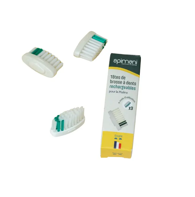 API TÊTE Brosse à Dents ENFANT - Lot de 3pc 