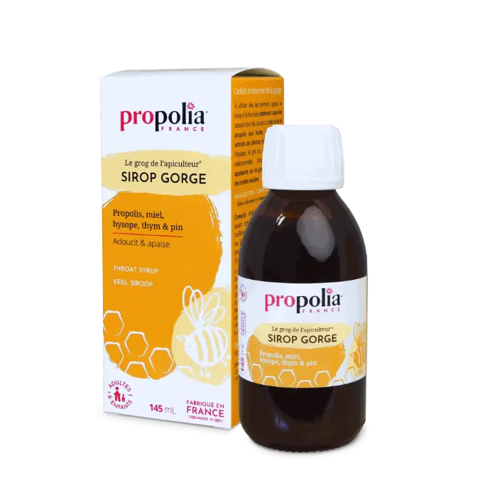 PROP SIROP GORGE Propolis Miel 9 extraits de plantes 145ml