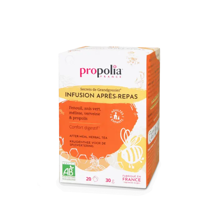 PROP INFUSION APRES-REPAS Fenouil Anis vert Mélisse Verveine & Propolis 