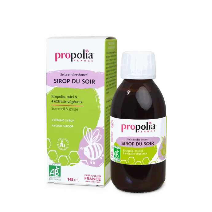 PROP AVONDSIROOP - propolis, honing & 4 plantenextracten