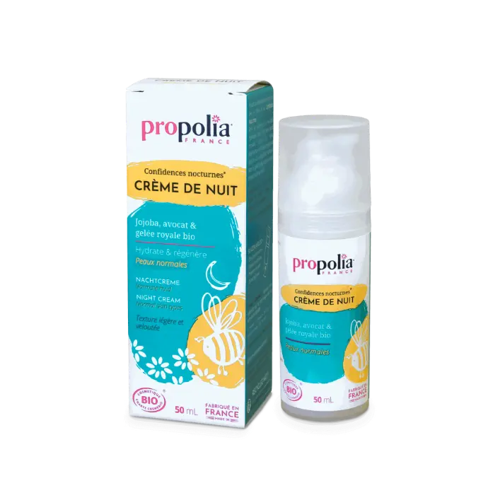 PROP NACHTCREME - jojoba, avocado, koninginnenbrij - normale huid
