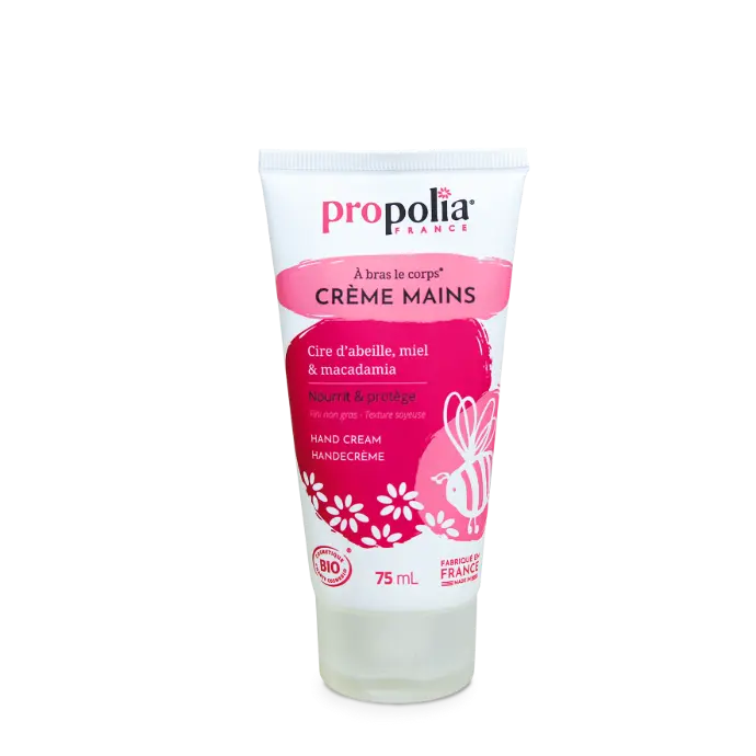 PROP CREME MAINS Cire d'abeille Miel et Macadamia 
