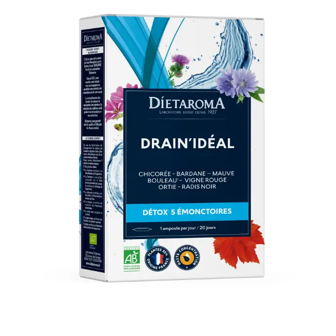 DIET DRAINIDÉAL DÉTOX & DRAINAGE - 5 Émonctoires 