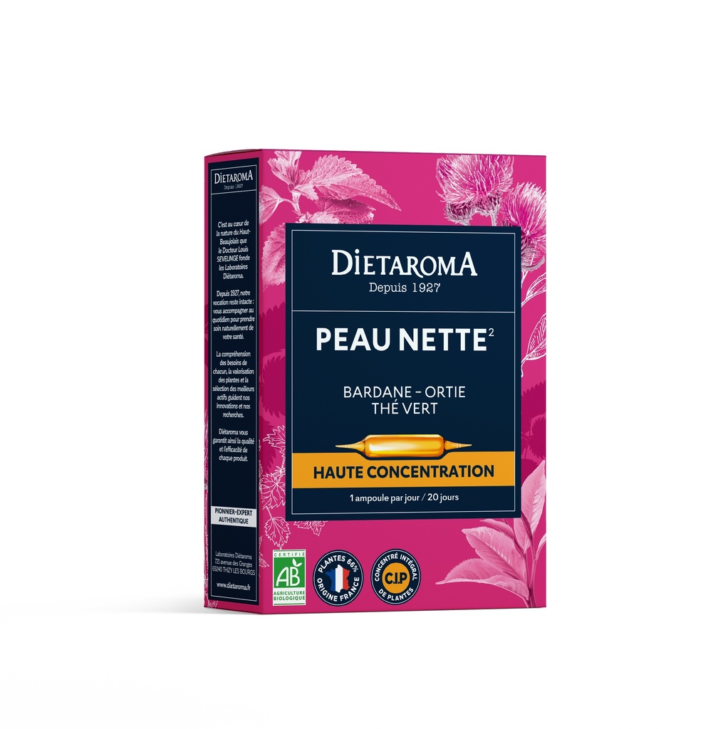 DIET C.I.P. PEAU NETTE (bardane, ortie, thé vert)