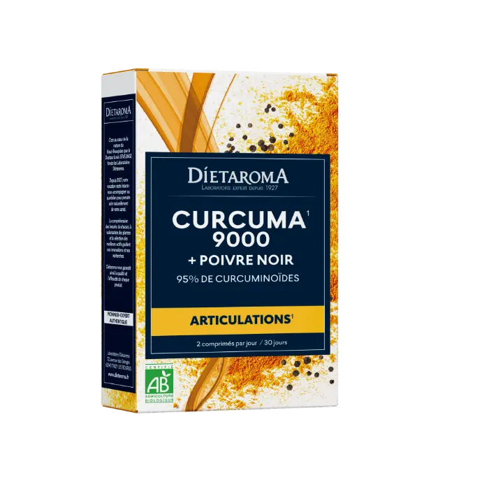 DIET- CURCUMA 9000 + zwarte peper Tabletten