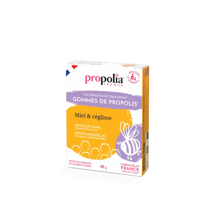 PROP GOMMES DE PROPOLIS Miel & Réglisse 45g