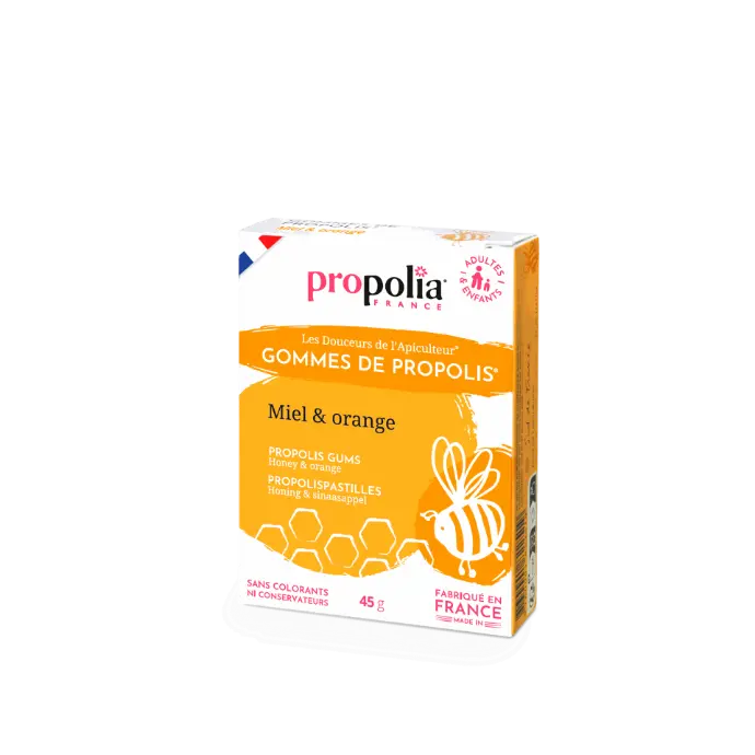 PROP GOMMES PROPOLIS Miel & Orange 45g