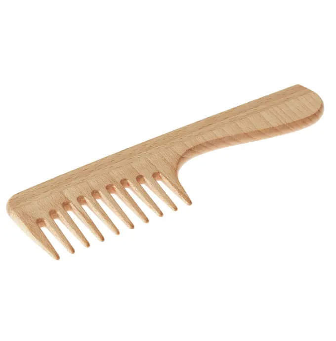 PEIGNE standard avec MANCHE Hêtre 18 cm
