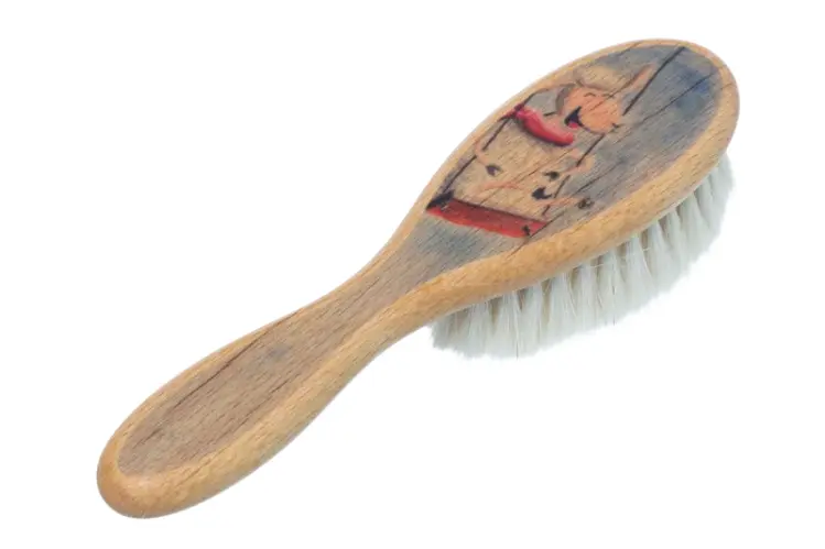 Brosse Cheveux BÉBÉ Hêtre, soies de chèvre