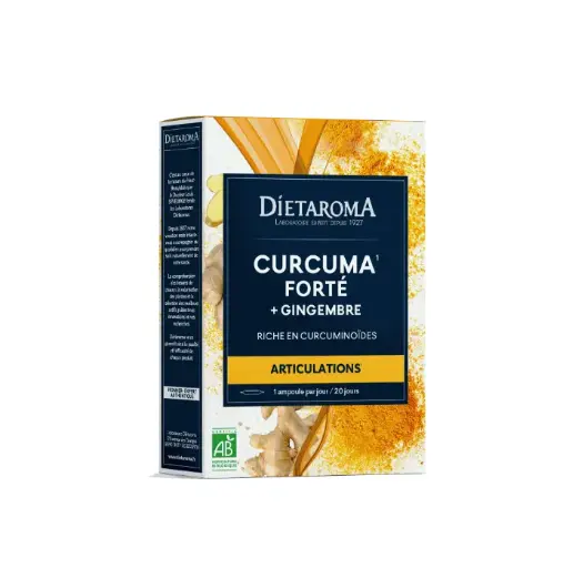 [ART1337] DIET CURCUMA + GINGEMBRE BIO Ampoules 