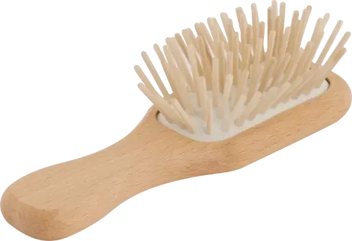 [ART1461] Brosse Cheveux Hêtre MINI à picots