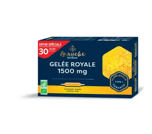 [ART1480] DIET GELEE ROYALE 1500mg PROMO 20+10 Ampoules 