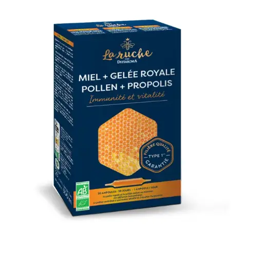 [ART1568] DIET MERVEILLES DE LA RUCHE Miel Geée royae Pollen et Propolis 