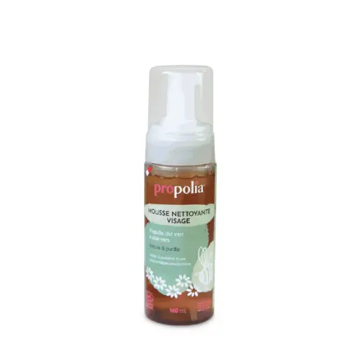 [ART1710] PROP MOUSSE NETTOYANTE VISAGE Propolis Thé vert & Aloe Vera 160 ml