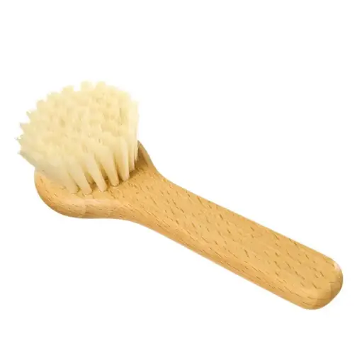 [ART1765] PADDESTOEL BORSTEL MET BEUKEN HANDGREEP EN NATUURLIJKE HAREN