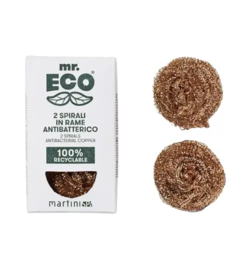 [ART1767] Mr ECO PAILLE en fils de cuivre - Lot de 2