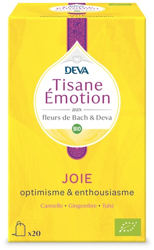 [ART1942] DEVA TISANE ÉMOTION BIO JOIE OPTIMISME & ENTHOUSIASME 