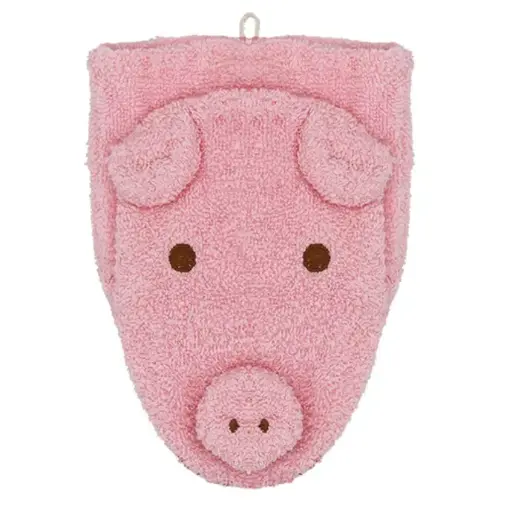 [ART1989] GANT DE TOILETTE POUR ENFANT COCHON - Sophie