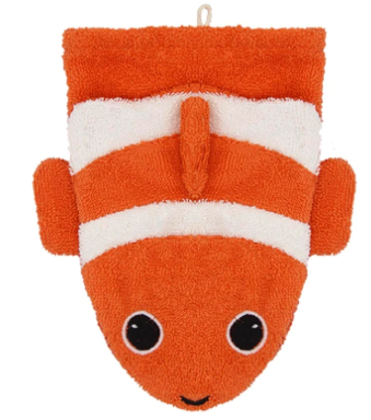 [ART1994] GANT DE TOILETTE POUR ENFANT POISSON CLOWN - Conny