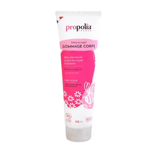 [ART2008] PROP GOMMAGE CORPS Miel Aloe vera & Poudre de coques d'amandes 