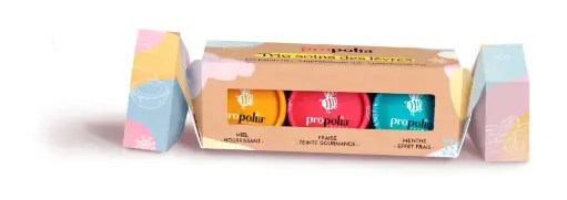 [ART2072] PROP CRACKER TRIO Baumes à Lèvres Ti' Bee Zou