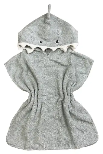 [ART2091] CAPE DE BAIN ENFANT REQUIN 2-6 ans
