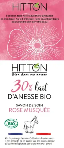 [ART2161] Savon 30% Lait d'ânesse - Rose Musquée
