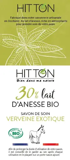 [ART2162] Savon 30% Lait d'ânesse - Verveine Exotique