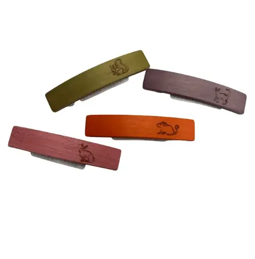 [ART2281] HAARSPELD KINDEREN - gekleurd hout