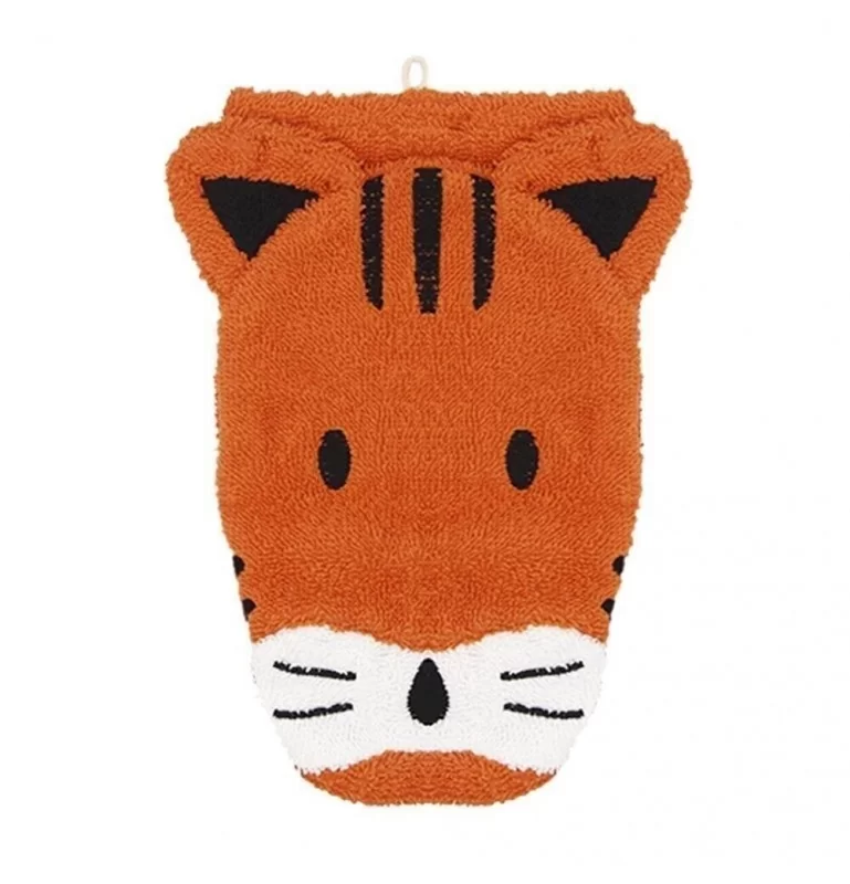 [ART2310] GANT DE TOILETTE POUR ENFANT TIGRE - Théo