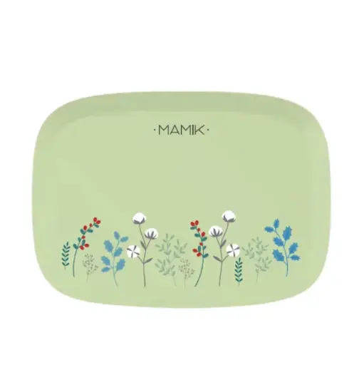 [ART2406] BOITE A SAVON Fleurs d'hiver - Verte