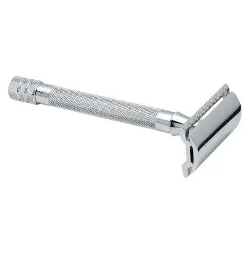 [ART2416] RASOIR DE SÛRETE Homme Chromé brillant + 1 lame